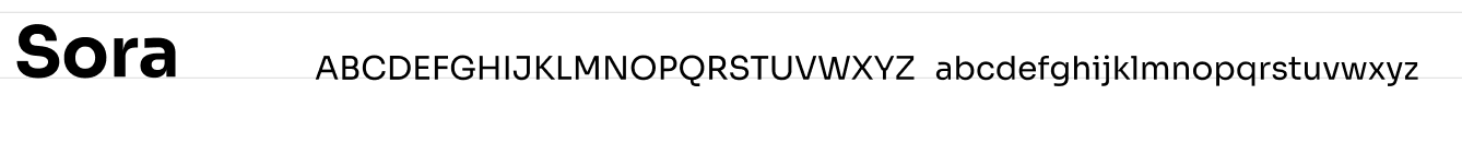 Font Sora Example