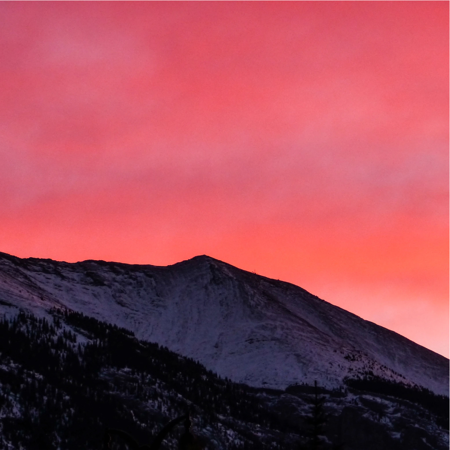 Pink Sunrise over Grotto Mountain